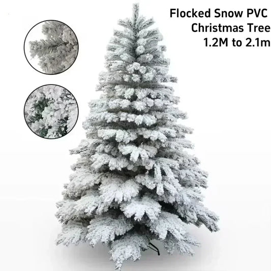 Artificial Christmas tree White Snowflake PVC flocking encrypted Christmas Tree 1.2M-2.1M Christmas Home Atmosphere Decoration