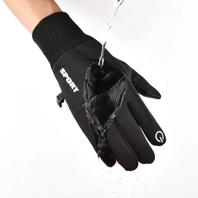 Winter Waterproof Men's Gloves Touchscreen Windproof Sports Fishing Driving Motorcycle Ski Non-slip Warm Cycling Women Gloves